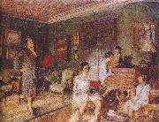 Edouard Vuillard Mrs Olga with her children oil painting